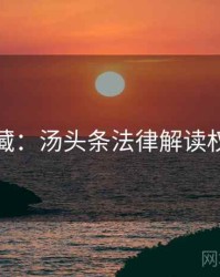 粉丝必藏：汤头条法律解读权威解读